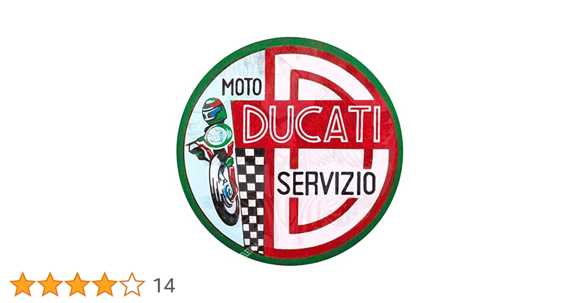 ブリキ看板　ドゥカティ　レトロ　アンティーク B⑯ 送料込み※新品/レトロブリキ看板/アンティーク DUCATI 1枚